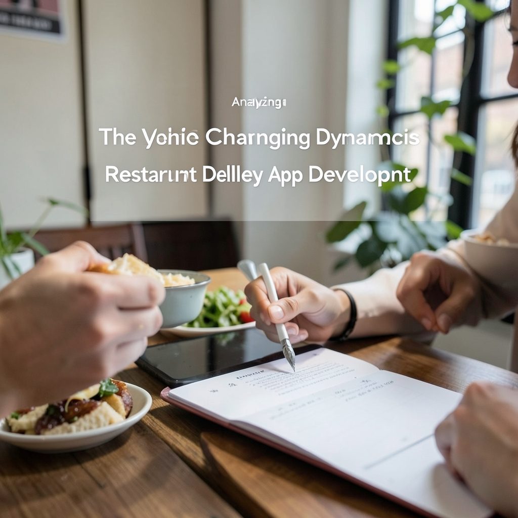 Restaurant delivery app interface on a phone beside a takeout bag